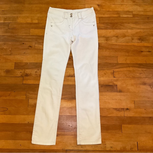 LAURÈL White Straight Leg Jeans - Size 6 (European 36) - Picture 1 of 13
